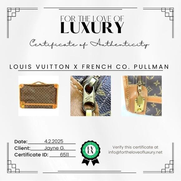 LOUIS VUITTON MONOGRAM CANVAS TRAVEL BAG – VINTAGE LV LOGO LUGGAGE - Picture 16 of 16